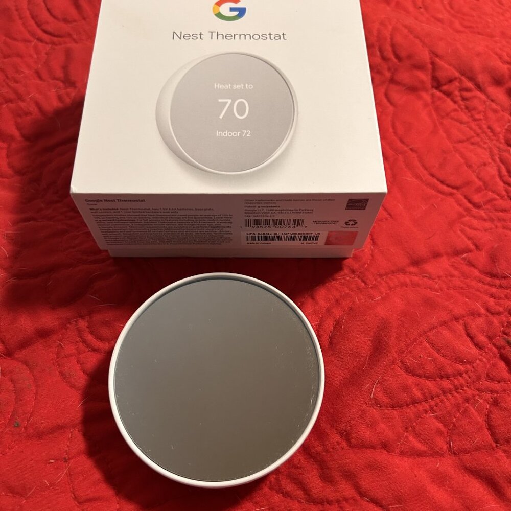 Nest Thermostat - Smart Programmable Wi-Fi Thermostat - Snow